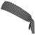 Warped Checkerboard Headband Made In USA - Grey Medium And Black