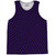 Warped Checkerboard Basketball Singlets - Purple Lakers And Black