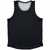 Warped Checkerboard Athletic Sport Tank Top Made In USA - Blue Navy Almost Black And Black