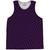 Warped Checkerboard Basketball Singlets - Purple Medium And Black