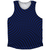 Warped Checkerboard Athletic Tank Top - Blue Royal And Black