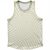 Warped Checkerboard Athletic Sport Tank Top Made In USA - Vegas Gold And White