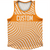 Warped Checkerboard Custom Athletic Sport Tank Top Made In USA - Orange Tennessee And White