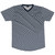Warped Checkerboard Soccer Jersey Made In USA - Blue Navy And Grey Medium