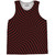 Warped Checkerboard Basketball Singlets - Red Maroon And Black