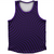 Warped Checkerboard Athletic Sport Tank Top Made In USA - Purple Lakers And Black