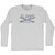 El Porto Surf Adult Cotton Long Sleeve T-shirt - Grey Heather