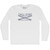Dana Point Surf Adult Cotton Long Sleeve T-shirt - White