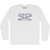 Hermosa Surf Adult Cotton Long Sleeve T-shirt - White