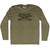 Moonlight Surf Adult Tri-Blend Long Sleeve T-shirt - Military Green