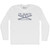Swamis Surf Adult Cotton Long Sleeve T-shirt - White
