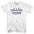 College Hoops Adult Cotton T-shirt - White