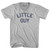 Little Guy Adult Tri-Blend V-neck T-shirt - Cool Grey