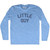 Little Guy Adult Tri-Blend Long Sleeve T-shirt - Athletic Blue