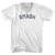 Smash Adult Tri-Blend V-neck T-shirt - White