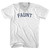 Faunt Adult Tri-Blend V-neck T-shirt - White