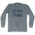 Beach Trash Adult Tri-Blend Long Sleeve T-shirt - Athletic Grey