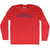 Funcle Adult Tri-Blend Long Sleeve T-shirt - Athletic Red