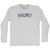 Faunt Adult Cotton Long Sleeve T-shirt - Grey Heather
