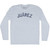 Juarez Adult Tri-Blend Long Sleeve T-shirt - Athletic White