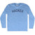 Hacker Adult Tri-Blend Long Sleeve T-shirt - Athletic Blue