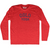 Oslo Yoga Adult Tri-Blend Long Sleeve T-shirt - Athletic Red