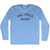 Mail Order Groom Adult Tri-Blend Long Sleeve T-shirt - Athletic Blue