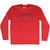 Peekskill Adult Tri-Blend Long Sleeve T-shirt - Athletic Red