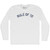 Rule of 72 Adult Cotton Long Sleeve T-shirt - White