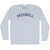 Peekskill Adult Tri-Blend Long Sleeve T-shirt - Athletic White