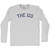 The 110 Adult Cotton Long Sleeve T-shirt - Grey Heather