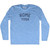 Rome Yoga Adult Tri-Blend Long Sleeve T-shirt - Athletic Blue