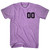 Custom Left Chest Number On Front And Name Over Number Back Game Top Adult Tri-Blend T-shirt - Athletic Purple