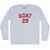 Goat 23 Adult Tri-Blend Long Sleeve T-shirt - Athletic White