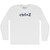 Ctrl+Z Adult Cotton Long Sleeve T-shirt - White