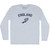 Title England Track Running Winged Foot Adult Tri-Blend Long Sleeve T-shirt - Athletic White