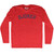 Djoker Adult Tri-Blend Long Sleeve T-shirt - Athletic Red