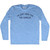 Im Just Here For The Edibles Adult Tri-Blend Long Sleeve T-shirt - Athletic Blue