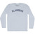 Flanders Adult Tri-Blend Long Sleeve T-shirt - Athletic White