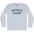 Memento Vivere Adult Tri-Blend Long Sleeve T-shirt - Athletic White