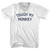 Touch My Monkey Adult Tri-Blend V-neck T-shirt - White