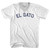El Gato Adult Tri-Blend V-neck T-shirt - White