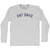 Fat Dave Adult Cotton Long Sleeve T-shirt - Grey Heather