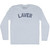 Laver Adult Tri-Blend Long Sleeve T-shirt - Athletic White