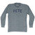 Pete Adult Tri-Blend Long Sleeve T-shirt - Athletic Grey