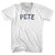 Pete Adult Tri-Blend V-neck T-shirt - White