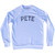 Pete Adult Tri-Blend Sweatshirt - White