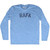Rafa Adult Tri-Blend Long Sleeve T-shirt - Athletic Blue