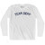 Team Depp Adult Cotton Long Sleeve T-shirt - White