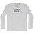 Rod Adult Cotton Long Sleeve T-shirt - Grey Heather